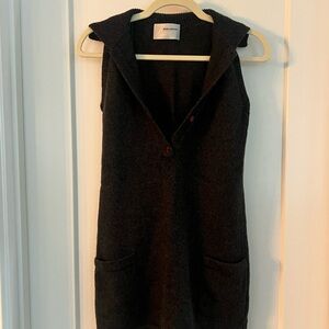 Black Sleeveless Knit Mini Dress